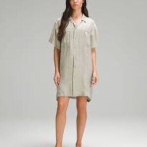 Lululemon Lab Jacquard  Shirt Dress size L
